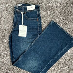 Abercrombie & Fitch Dark Blue Boot Cut Jeans